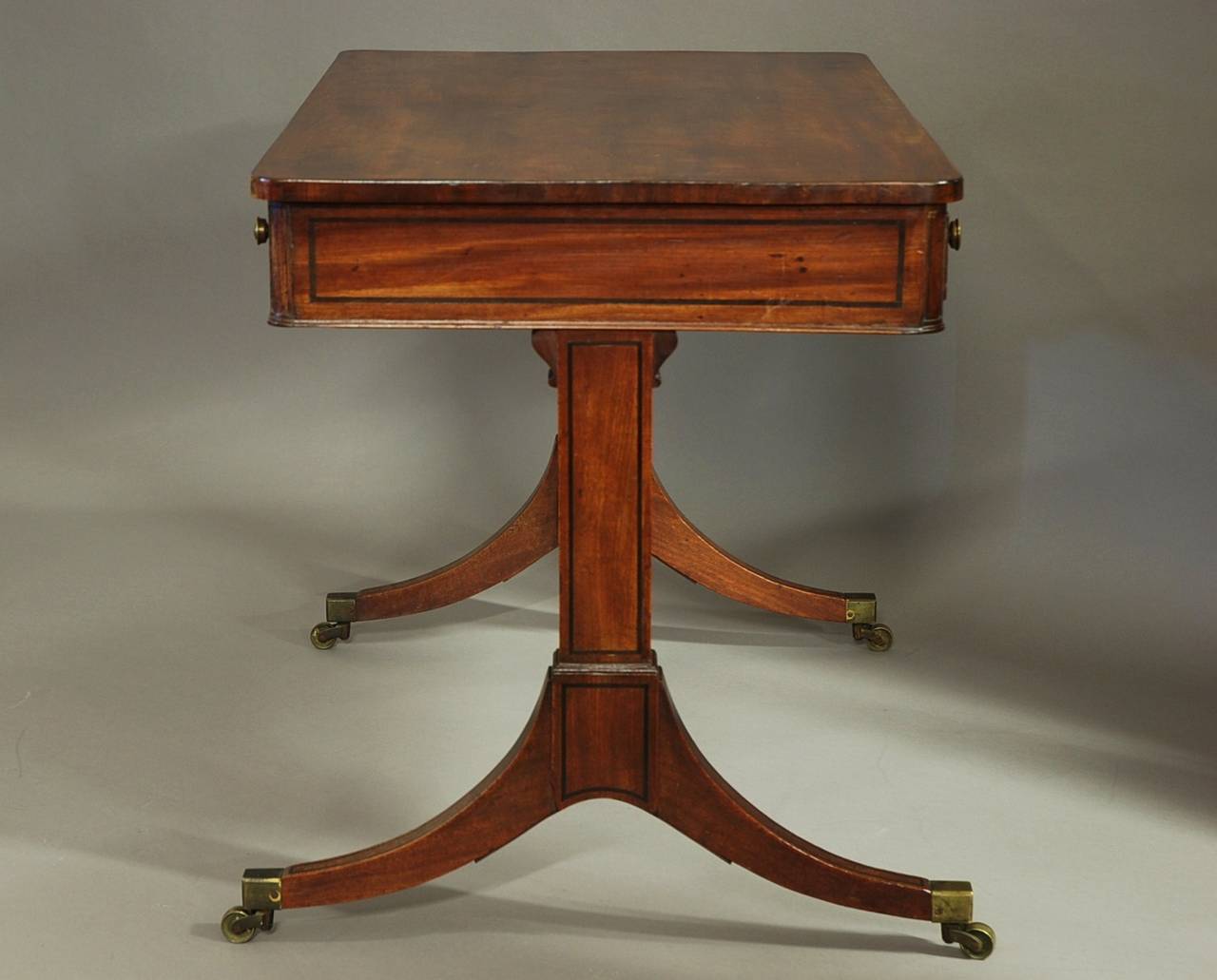 19th Century Mahogany Writing Table of Good Proportions 3