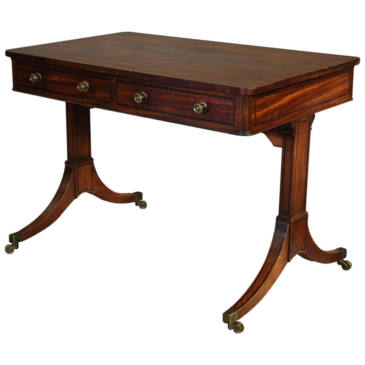 19th Century Mahogany Writing Table of Good Proportions