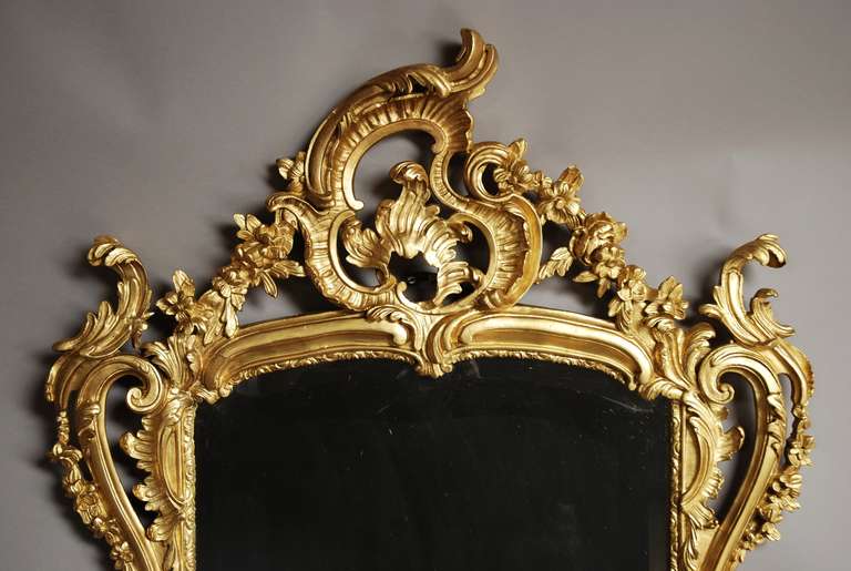 19th Century French Mirror in the Rococo Manner 3