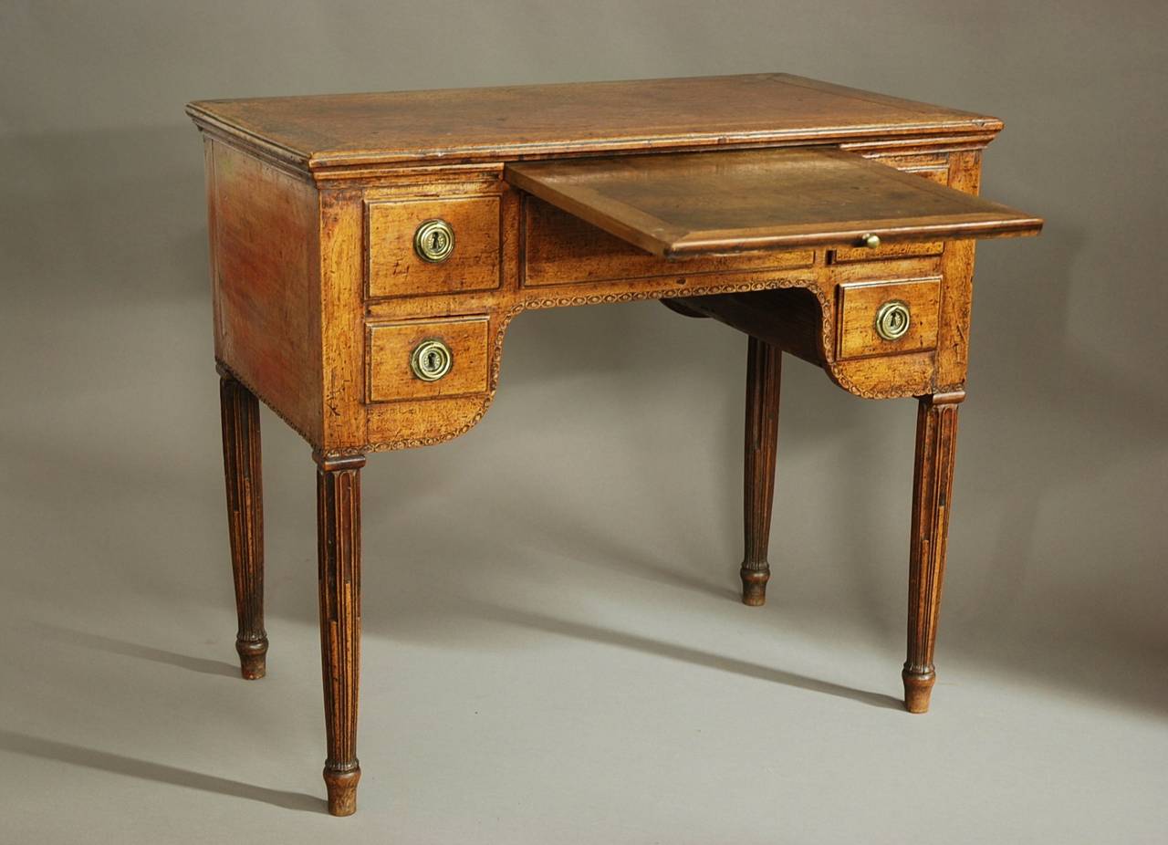 18th Century Continental (Possibly Dutch) Walnut Desk or Table 3