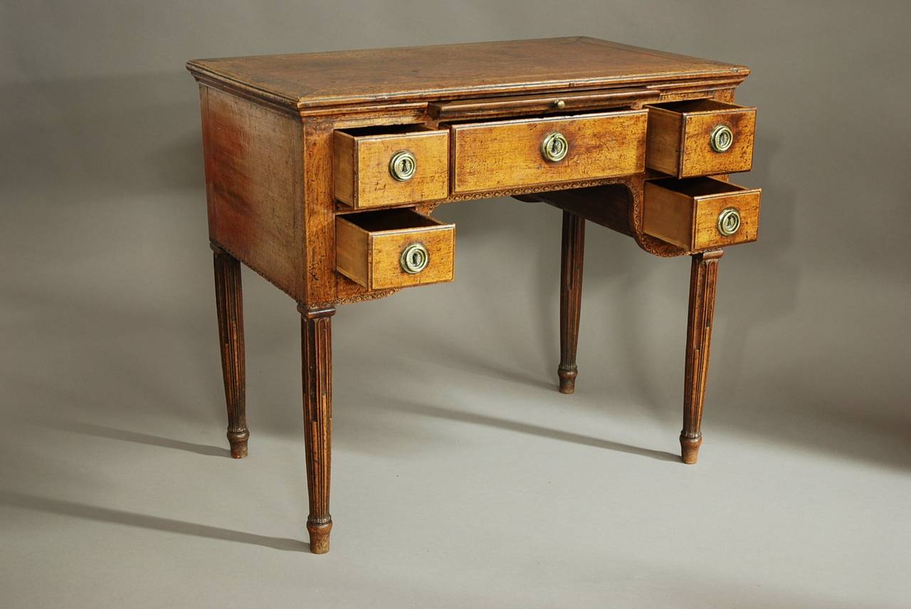 18th Century Continental (Possibly Dutch) Walnut Desk or Table 4