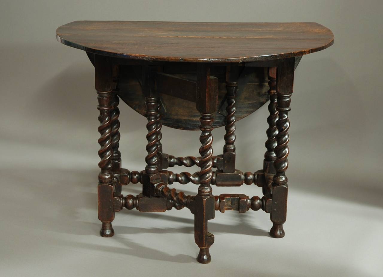 oak gate leg table