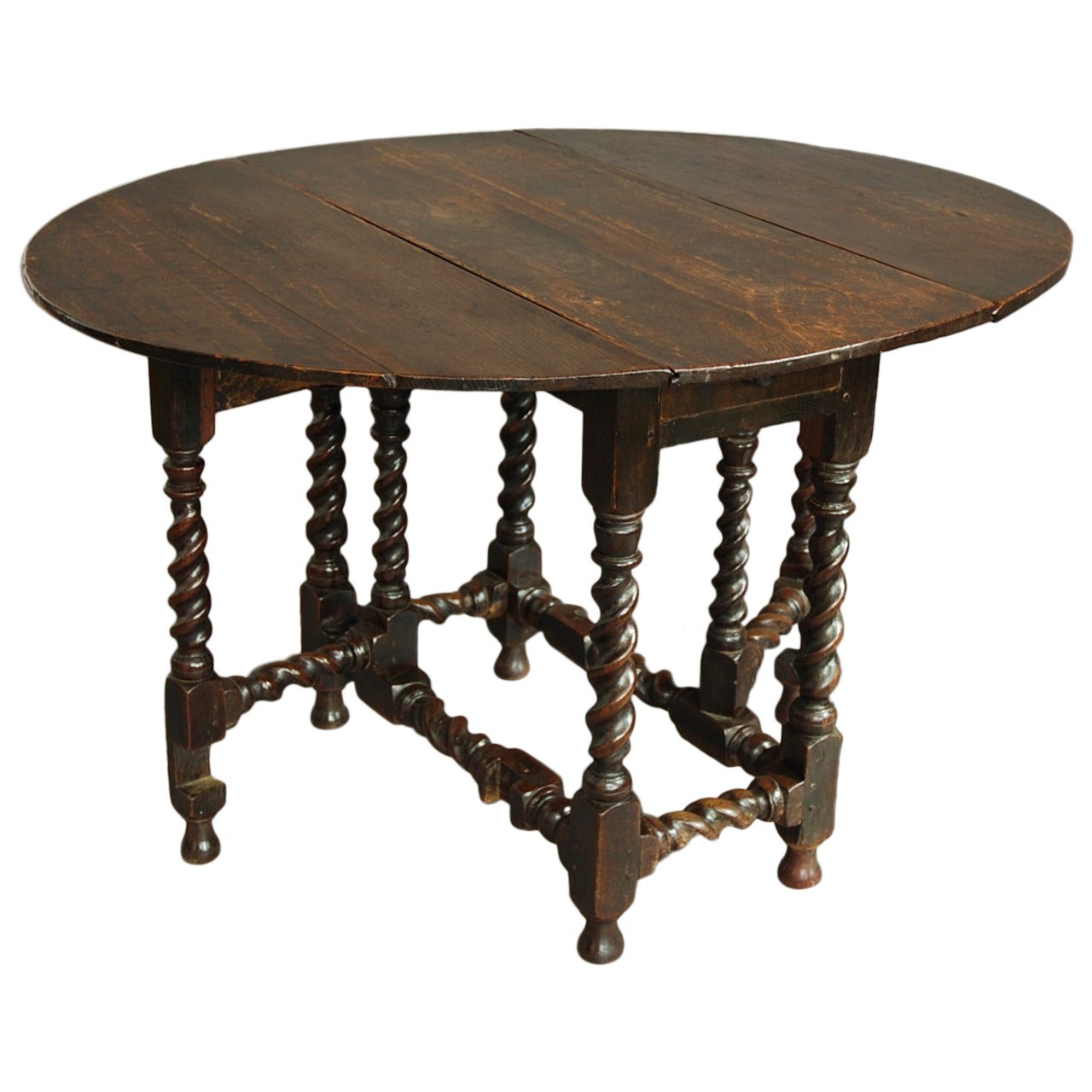 Late 17th Century Oak Gateleg Table of Small Proportions