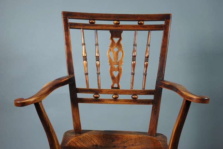 Early 19th Century Fruitwood Mendlesham Chair In Excellent Condition In Suffolk, GB