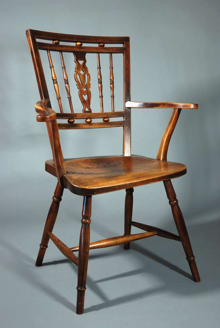 Early 19th Century Fruitwood Mendlesham Chair 1