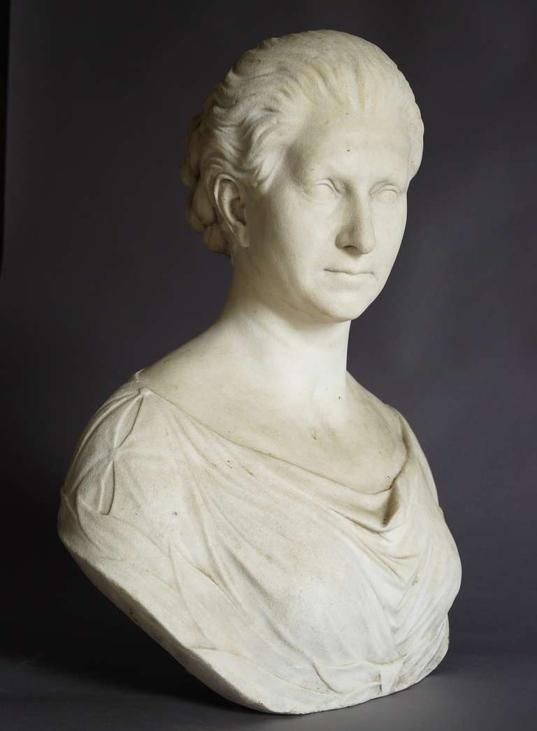 19th Century Marble Bust of Queen Victoria 3