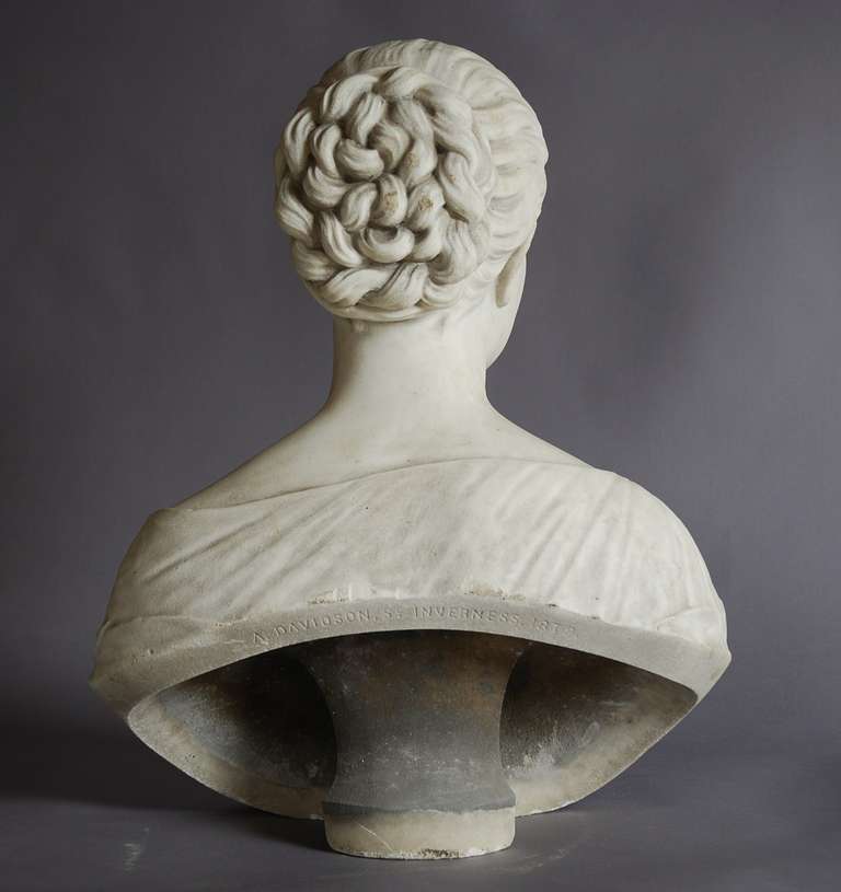 19th Century Marble Bust of Queen Victoria 4