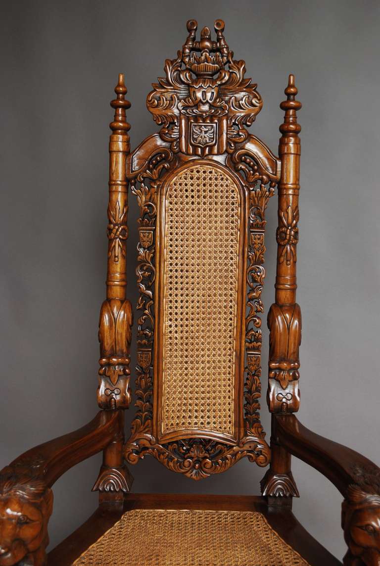 Pair of Large Ceremonial Chairs 3