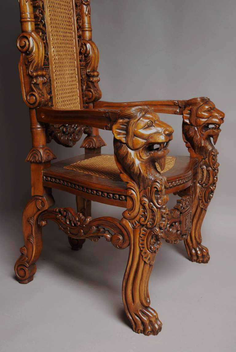 Pair of Large Ceremonial Chairs 4