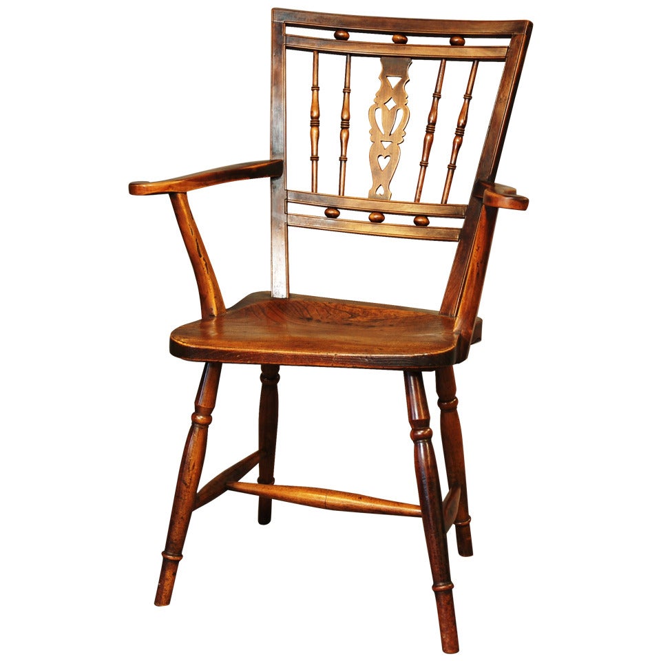 Early 19th Century Fruitwood Mendlesham Chair