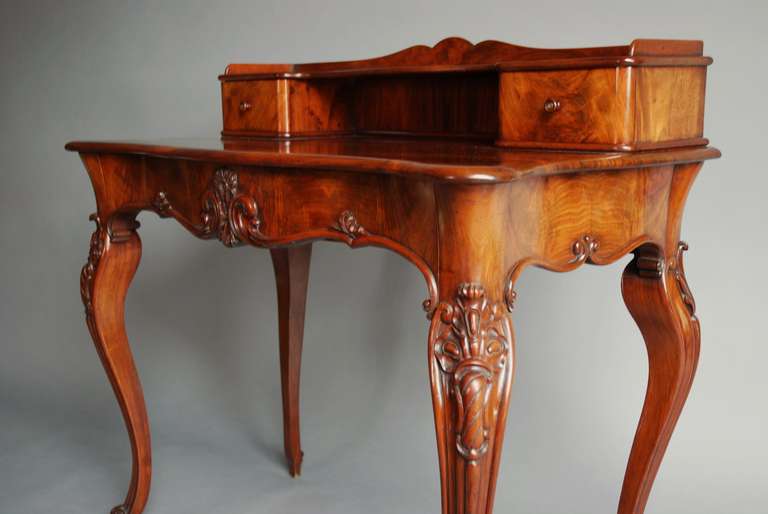 Mid-19th Century French Mahogany Bonheur da Jour In Excellent Condition In Suffolk, GB