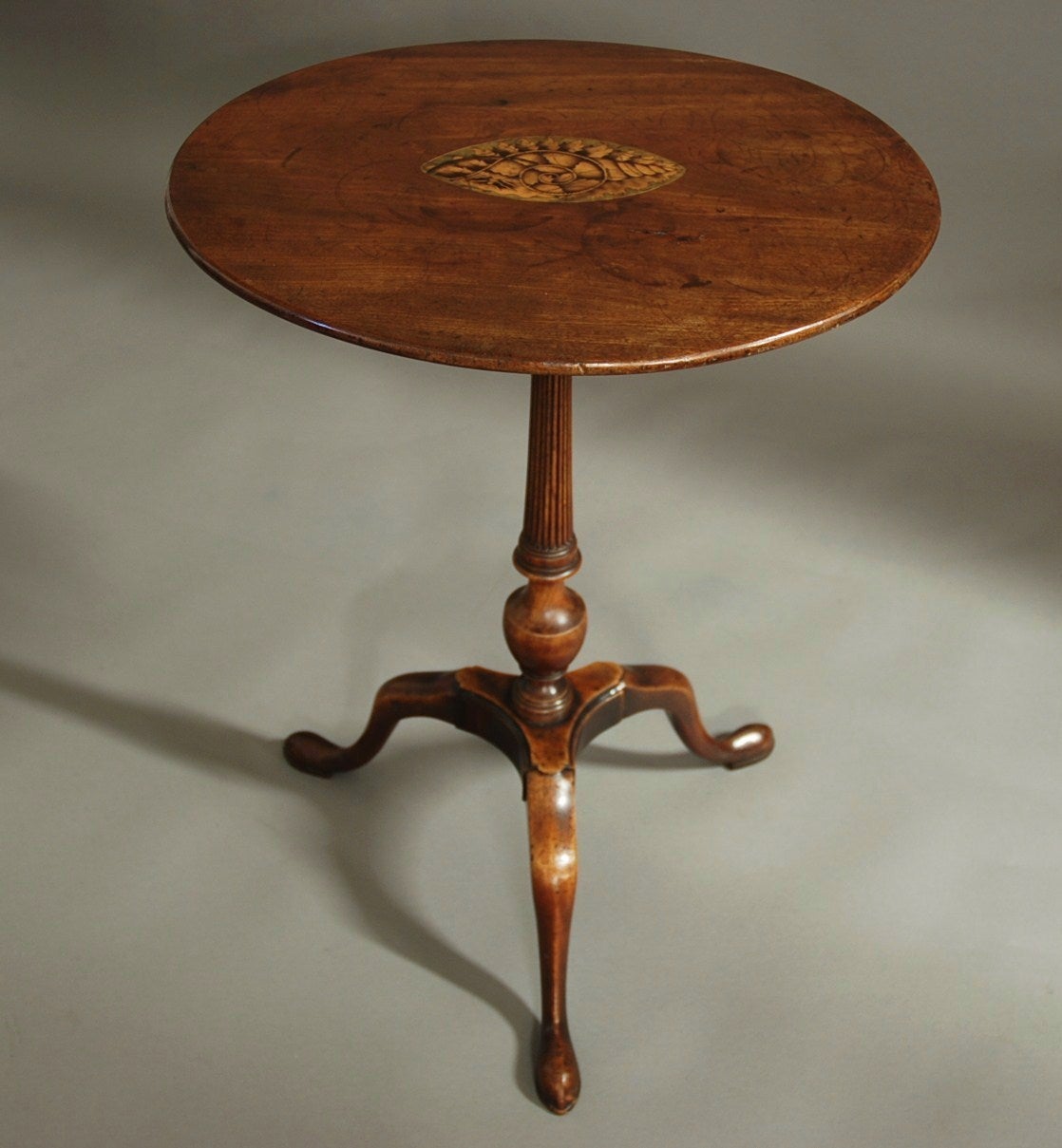 English 18th Century Tripod Occasional Table of Oval Form