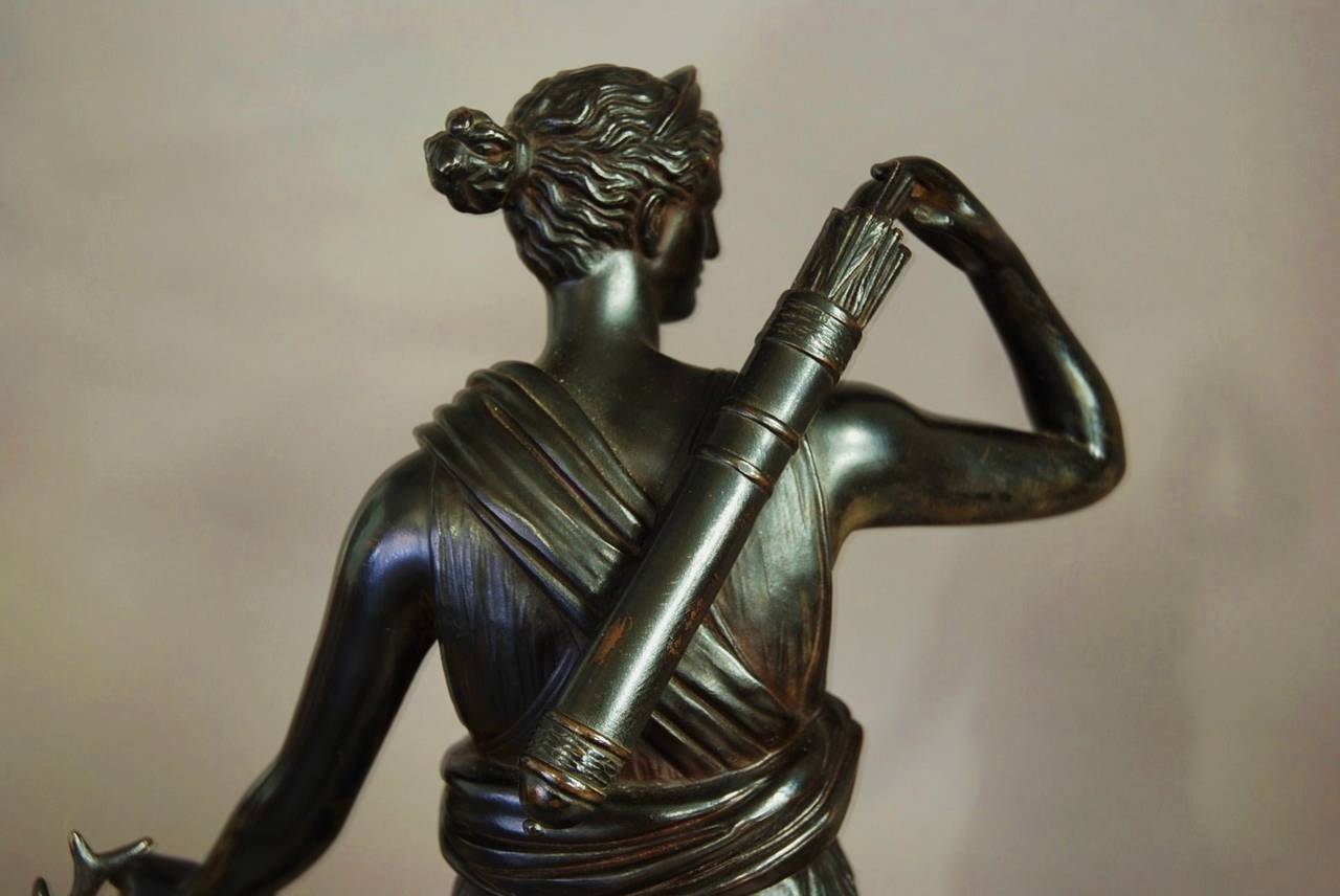19th century bronze figure 'Diana of Versailles' after the antique 2