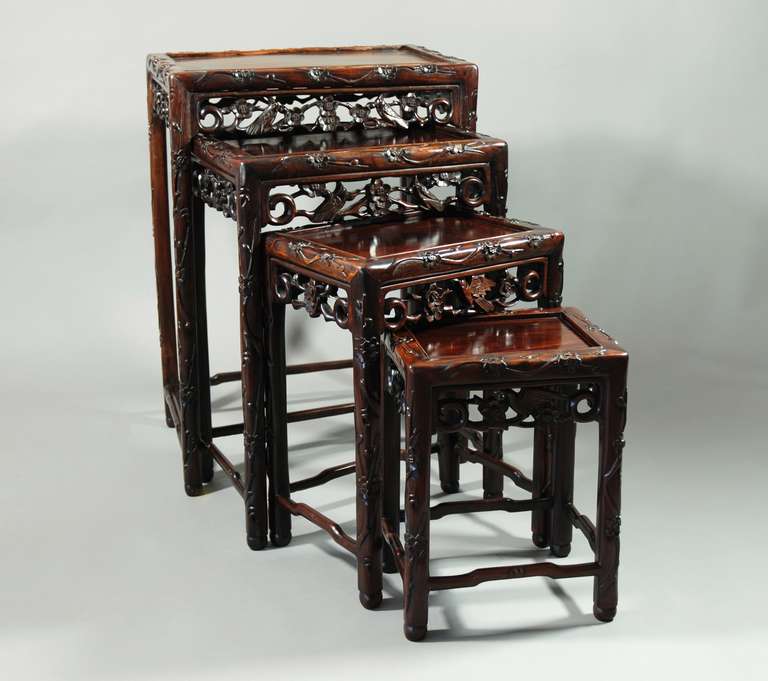 Nest of Chinese Hardwood Tables 1