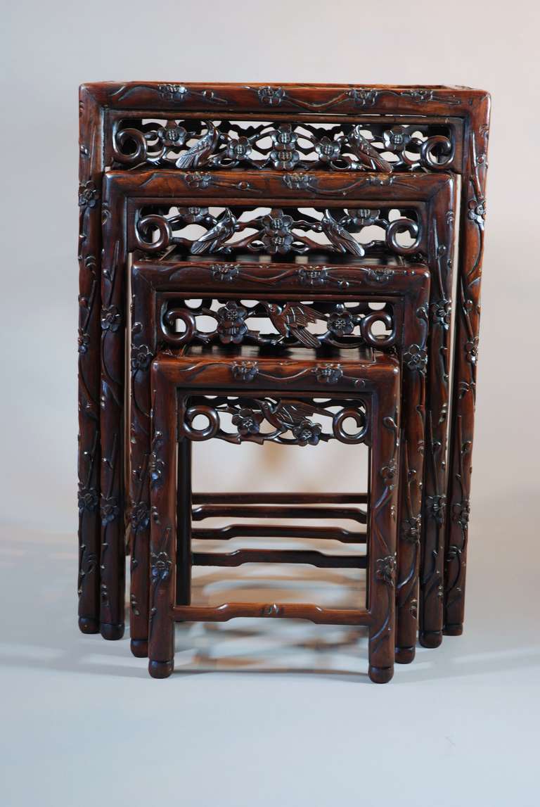 Nest of Chinese Hardwood Tables 3