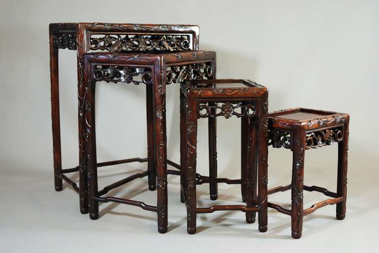 Nest of Chinese Hardwood Tables 5
