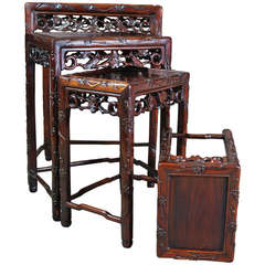 Nest of Chinese Hardwood Tables