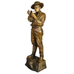 Goldscheider Bronzed Slip Cast Figure of Gaucho 8