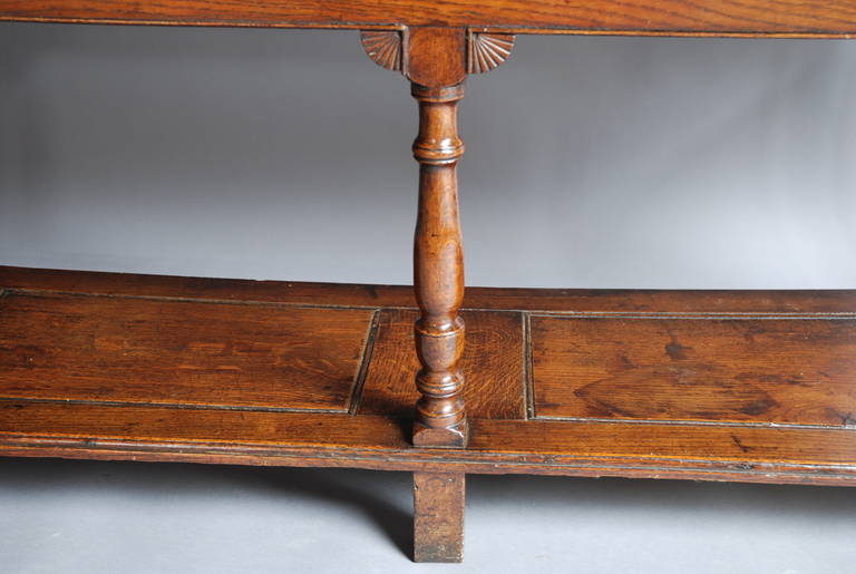 Welsh Oak Pot Board Dresser and Rack of Small Proportions For Sale 1