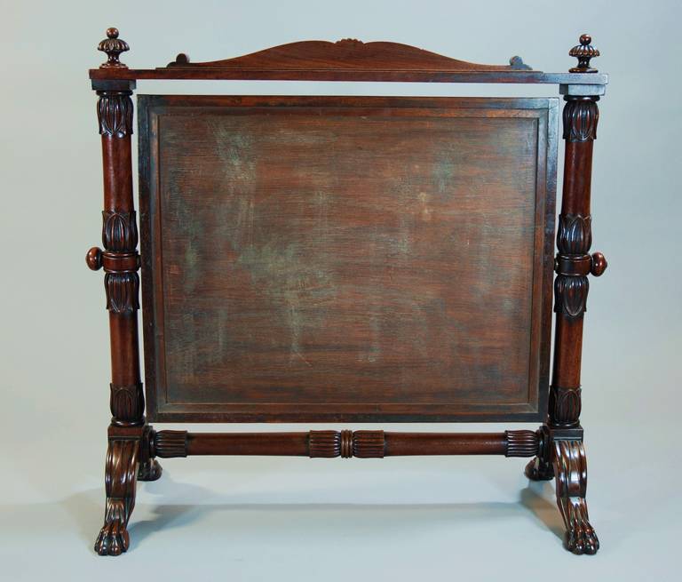 19th Century, Cuban Mahogany Cheval Table Mirror For Sale 4