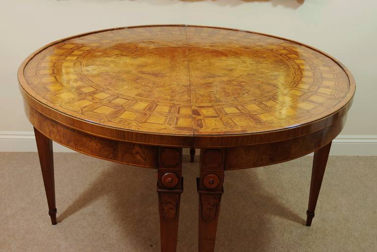 Pair of 18th Century Continental Console Tables with Parquetry tops 1