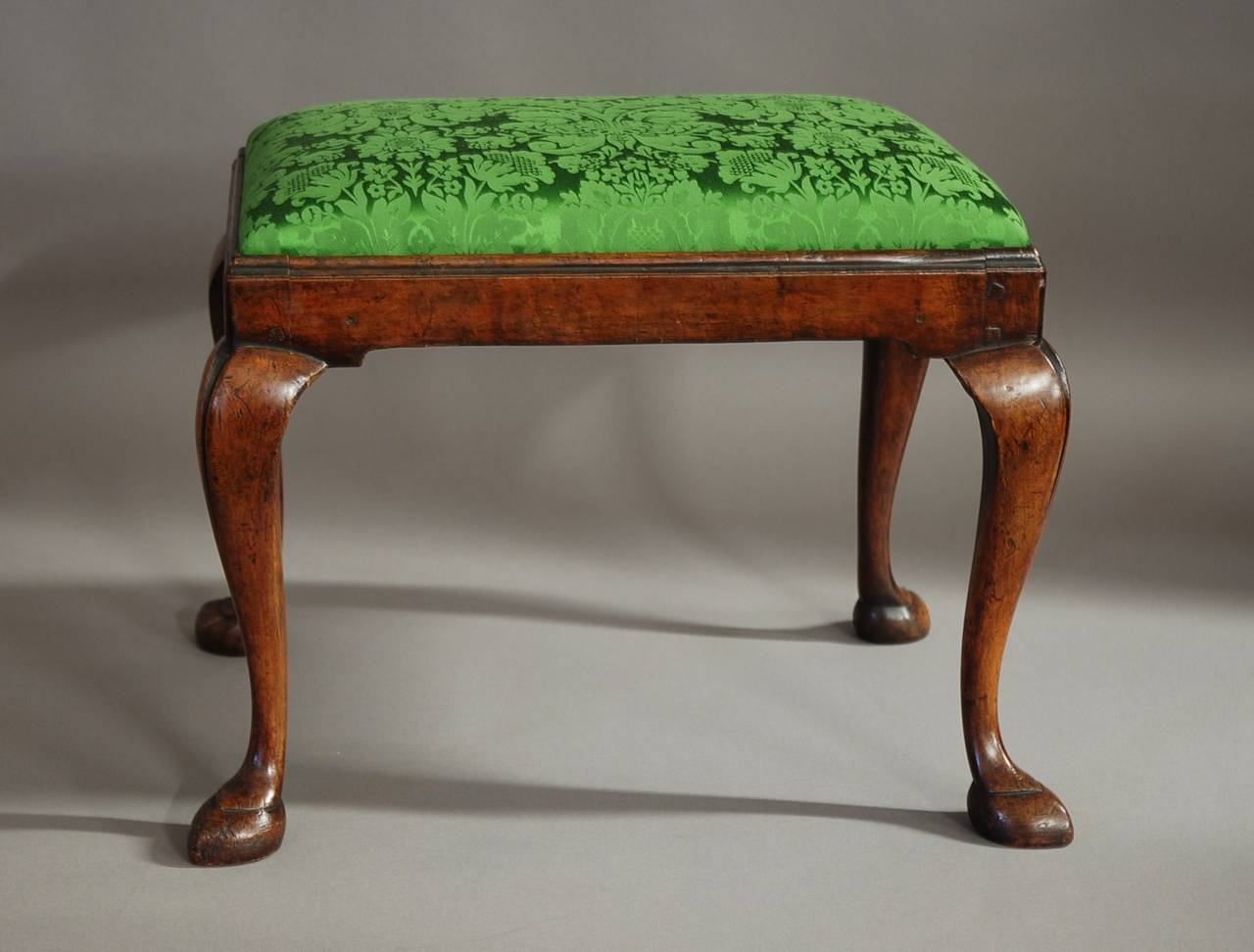 queen anne style footstool