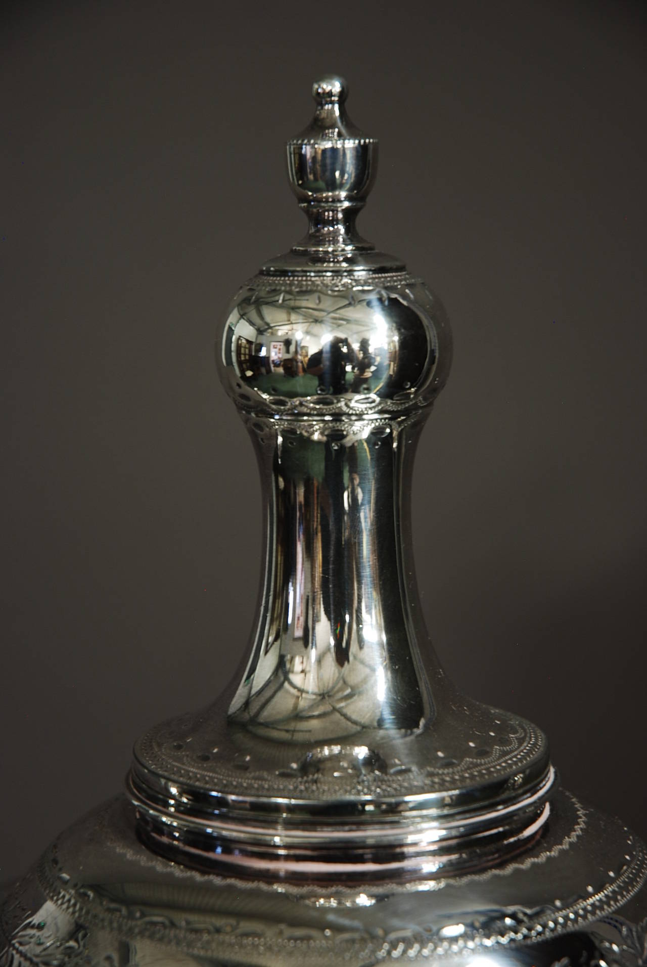Late 19th Century Silver Plate Vase Shaped Tea Urn 1