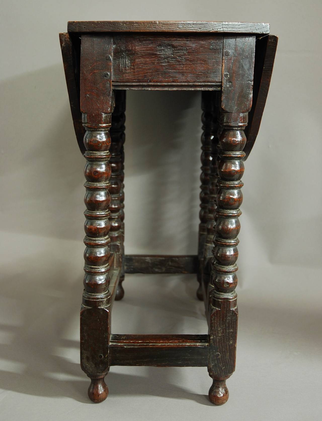 Great Britain (UK) Rare 17th Century Gateleg Table of Small Proportions