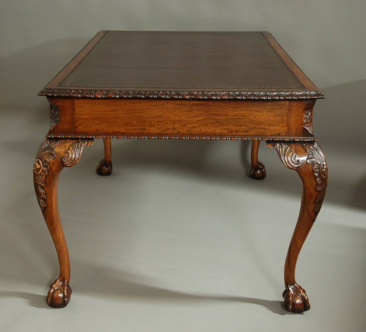 Great Britain (UK) Mahogany Chippendale Style Writing Table