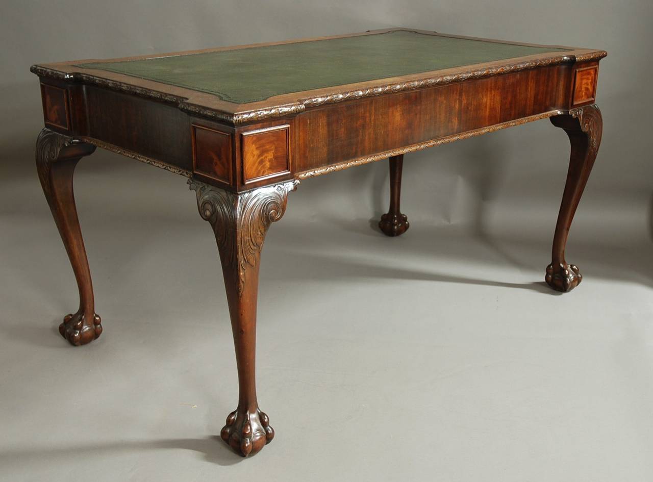 19th Century Waring & Gillows Mahogany Writing Table