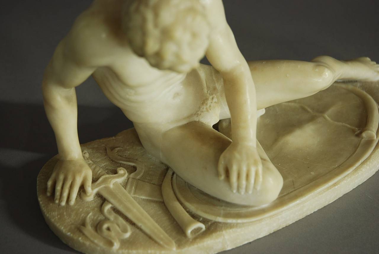Grand Tour Alabaster Figure of 'The Dying Gaul' 2