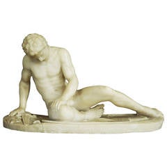 Grand Tour Alabaster Figure of 'The Dying Gaul'