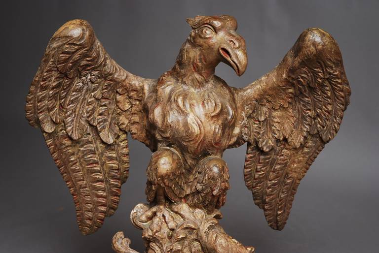 Late 17th Century Pine Lectern in the Form of an Eagle