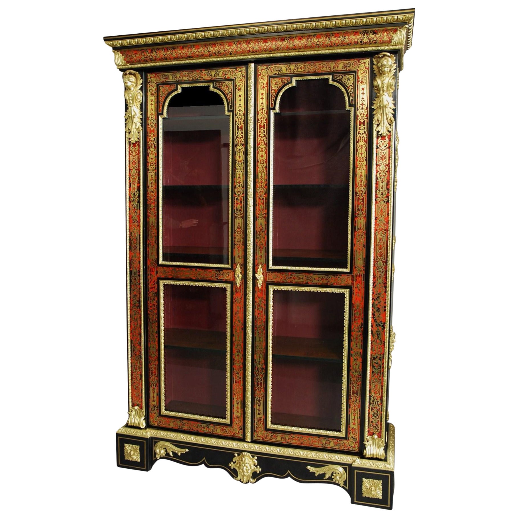 French Napoleon III Boulle Bibliotheque ‘Bookcase’ For Sale