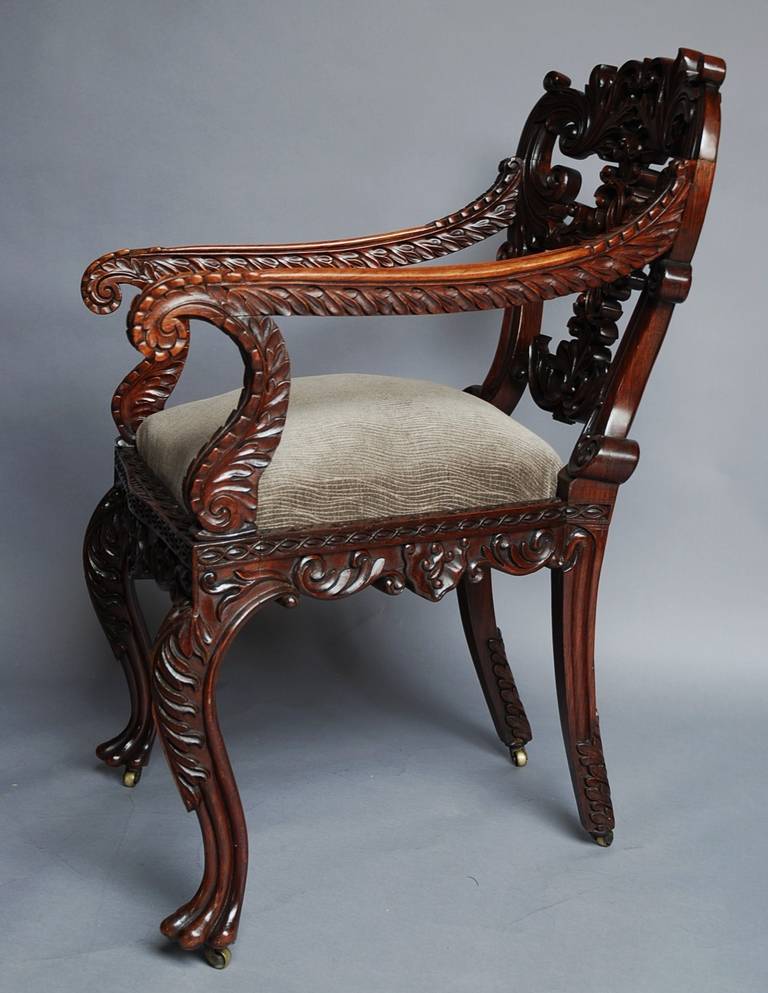 Set of Six Anglo-Indian Chairs 2