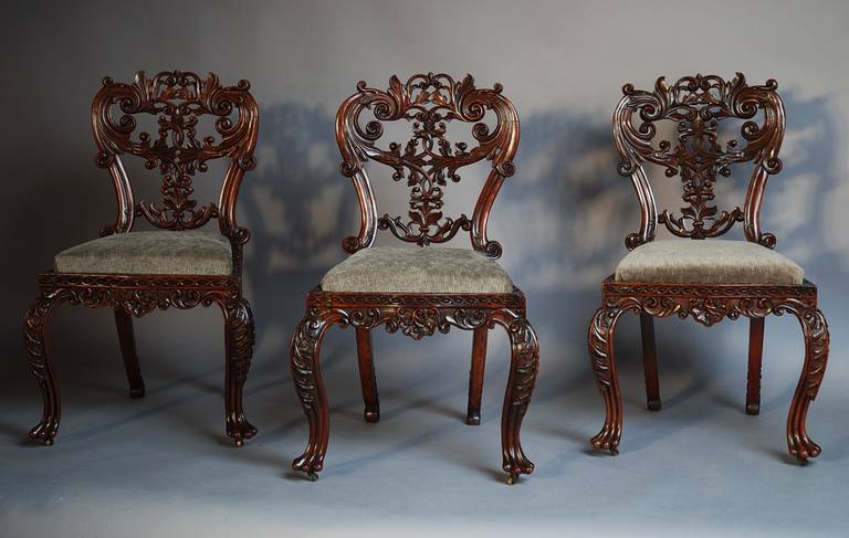 Set of Six Anglo-Indian Chairs In Excellent Condition In Suffolk, GB