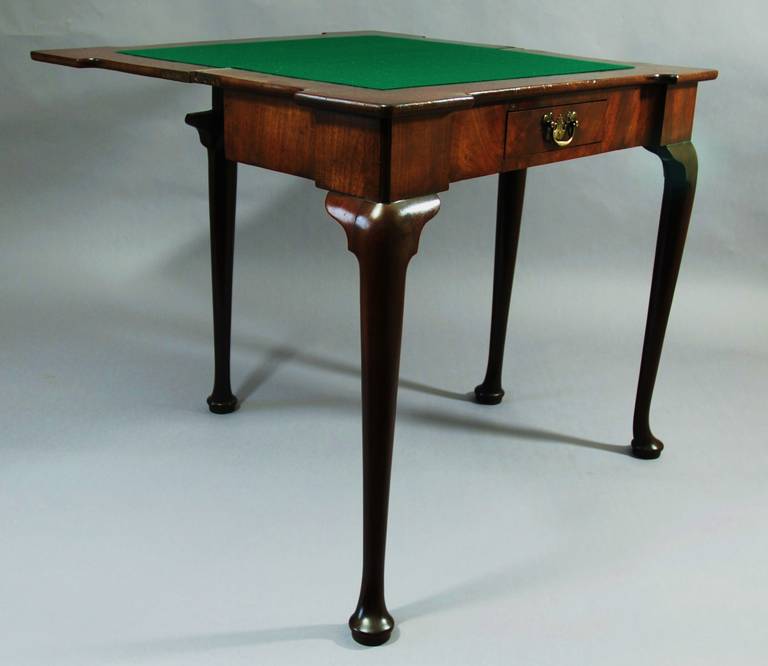 18th Century Mahogany Card Table In Excellent Condition In Suffolk, GB