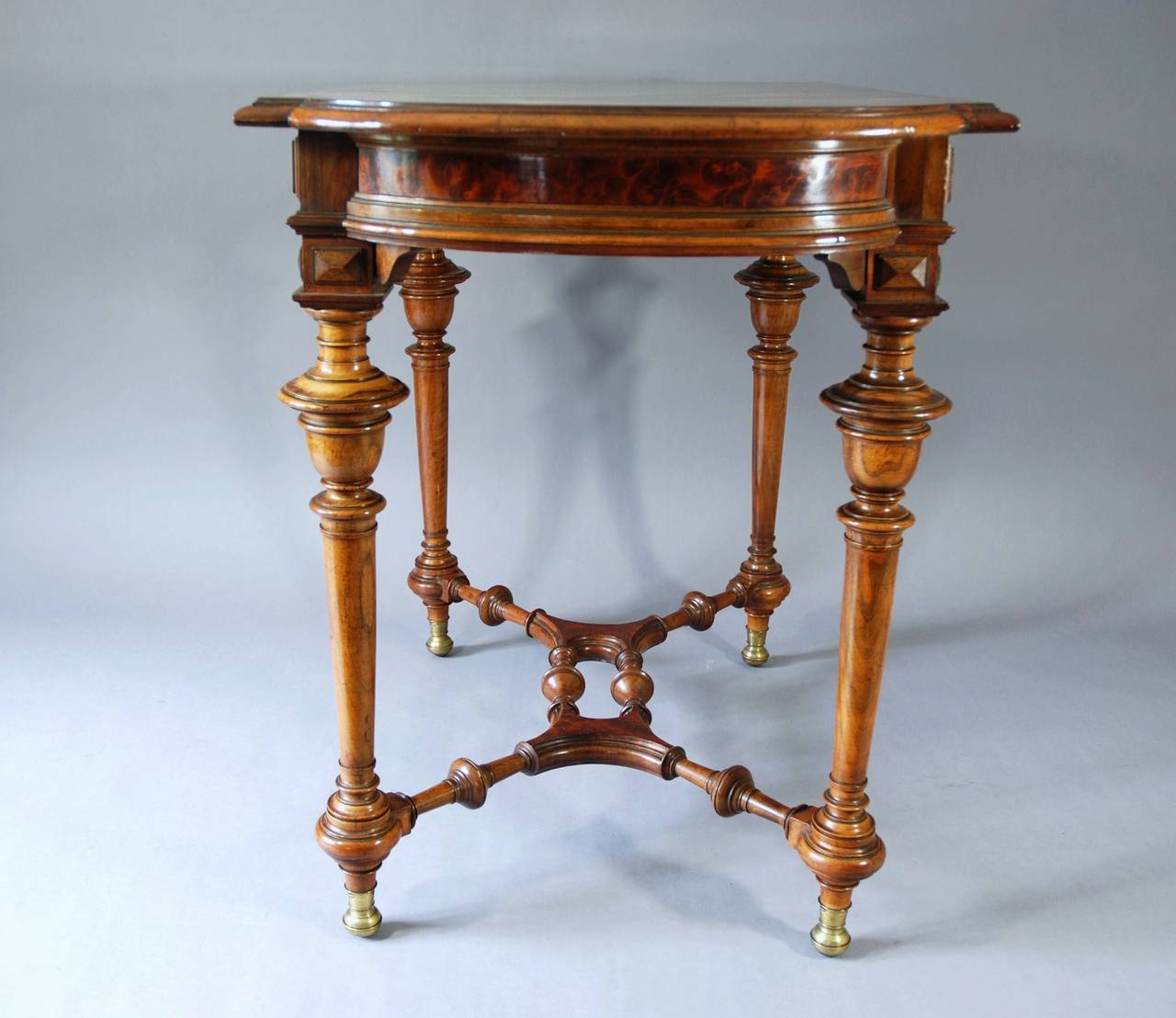 19th Century French Walnut Centre Table For Sale 2
