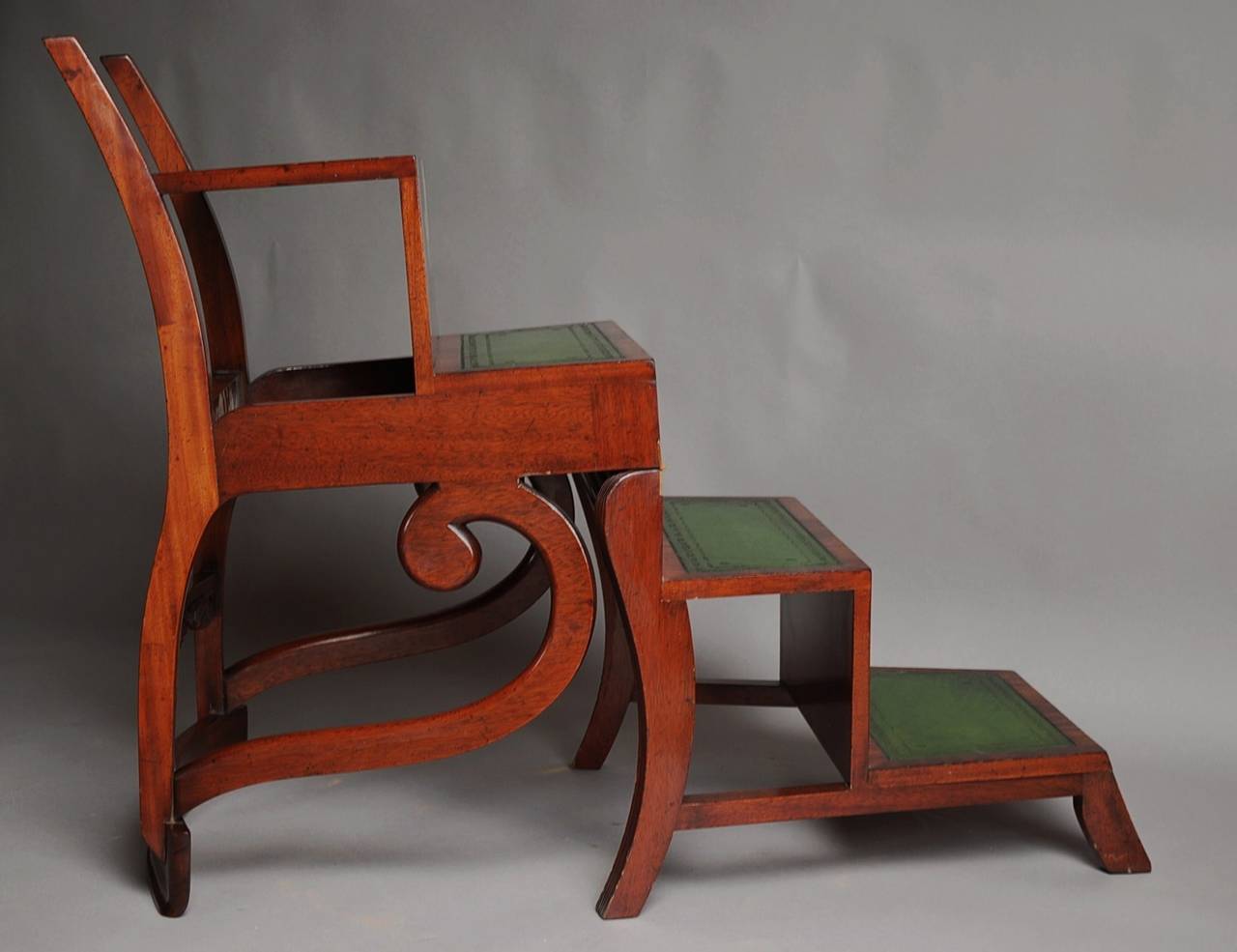 Mid-20th Century Regency Style Mahogany Metamorphic Chair For Sale