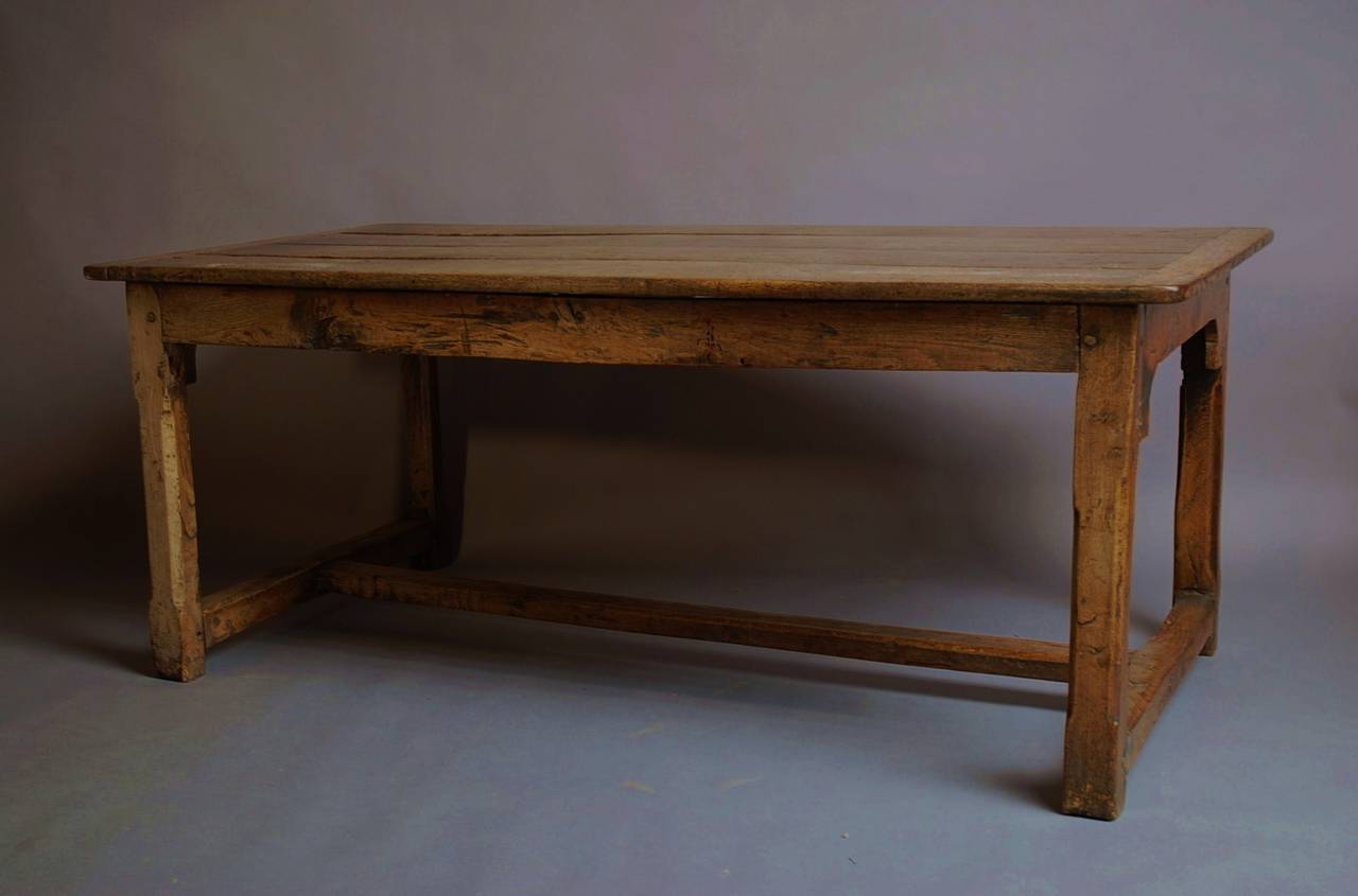 British Welsh Late 18th Century Oak Farmhouse Table