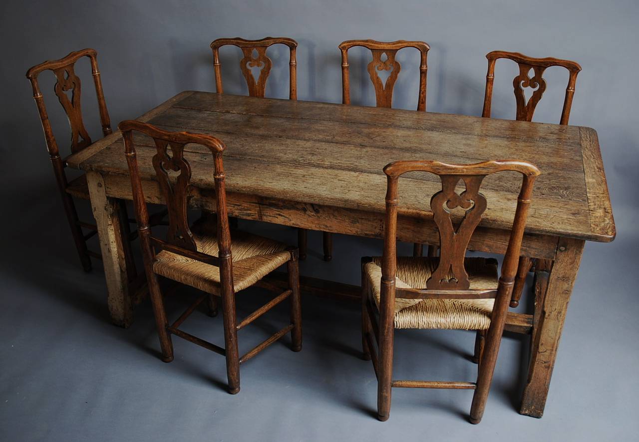 Welsh Late 18th Century Oak Farmhouse Table 4