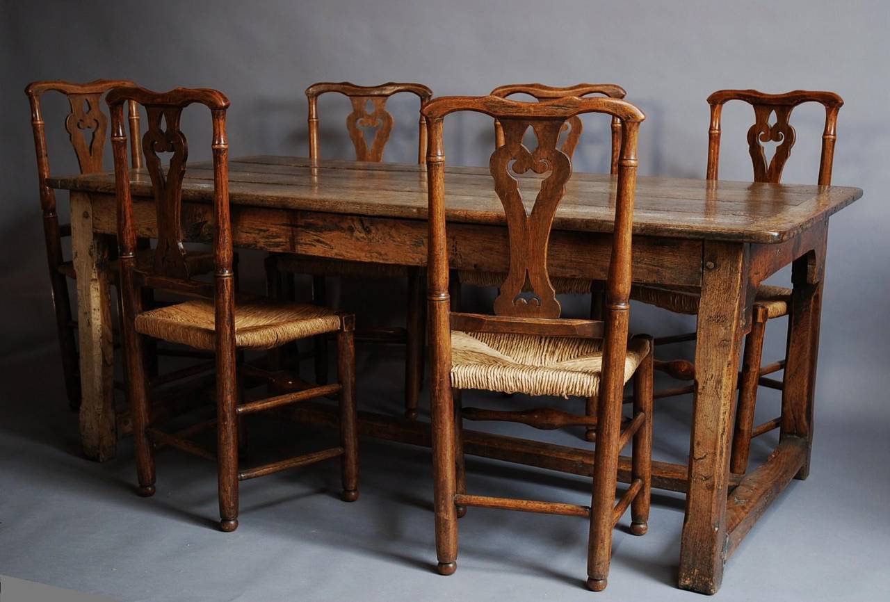 Welsh Late 18th Century Oak Farmhouse Table 6