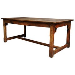 Antique Welsh Late 18th Century Oak Farmhouse Table