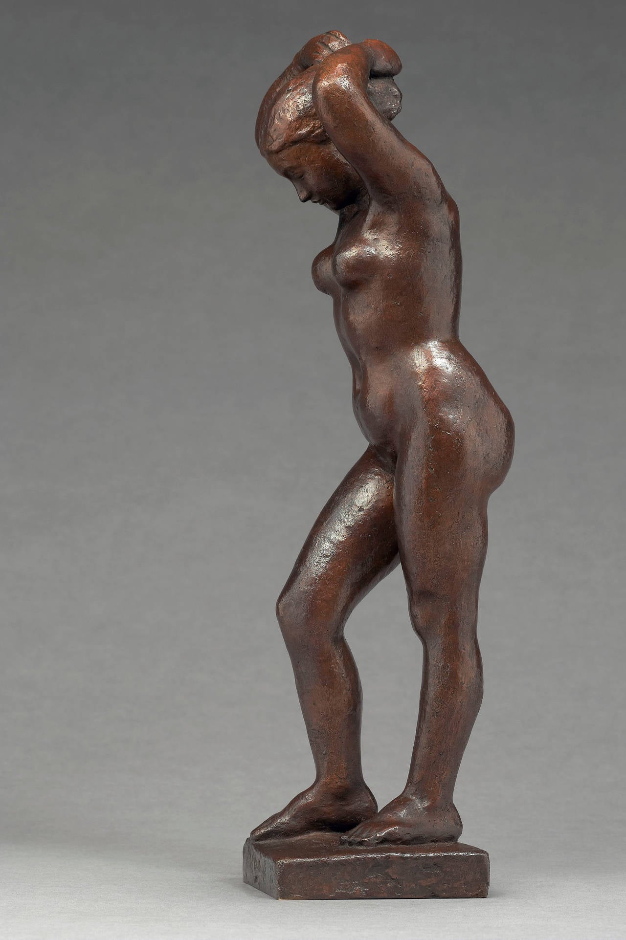 Léon Indenbaum, La Baigneuse au Chignon, 1926, Bronze, n°6/8 In Good Condition For Sale In Paris, FR