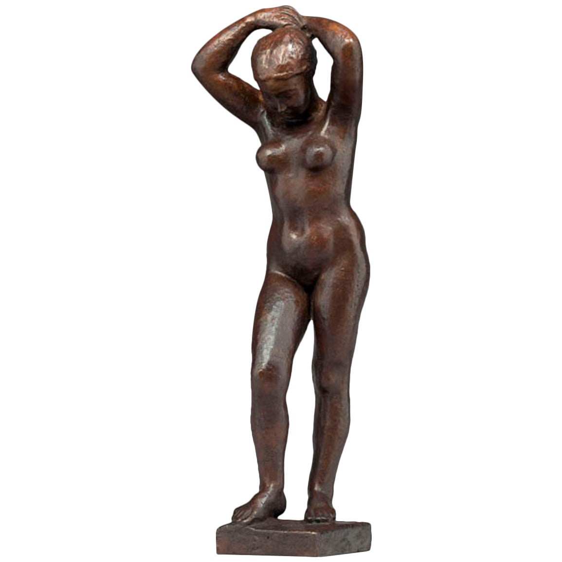 Léon Indenbaum, La Baigneuse au Chignon, 1926, Bronze, n°6/8 For Sale