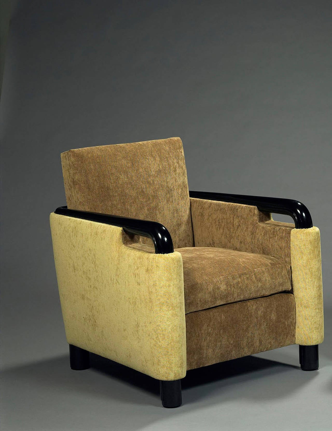 French Francisque Chaleyssin, Pair of Comfortable Armchairs, circa 1935 For Sale