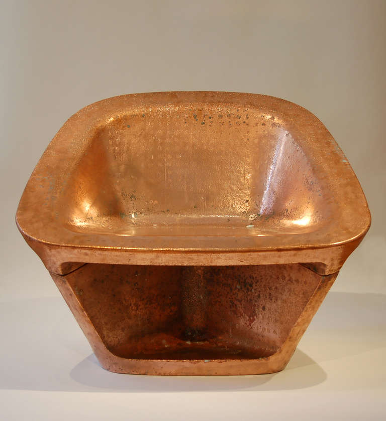 Each piece, by definition of the process, is unique; each is numbered and signed.

CU29 is a remarkable new copper chair, based on Dixon’s extremely lightweight Expanded Polystyrene Chair (EPS Chair) first introduced in 2006 during the London