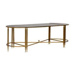 Directoire Style Brass and Mirror Coffee Table