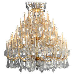 Very Big Magnificent Chandelier, Maria Theresia Style