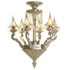 Art Deco Kronleuchter und Hängeleuchten